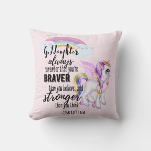 Goddotter Gift Motivational Encouragement NAMED Kudde