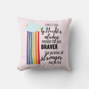 Goddotter Gift Motivational Encouragement NAMED Kudde