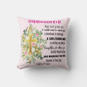Goddotter Gift Motivational Encouragement NAMED Kudde