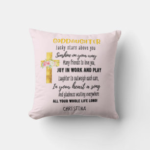 Goddotter Gift Motivational Encouragement NAMED Kudde