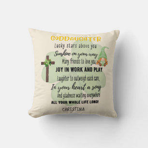 Goddotter Gift Motivational Encouragement NAMED Kudde