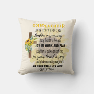 Goddotter Gift Motivational Encouragement NAMED Kudde