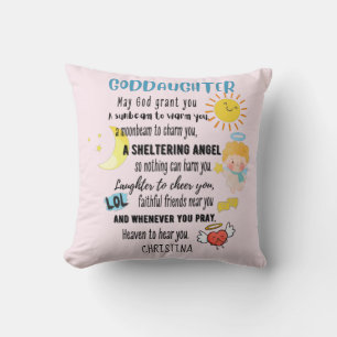 Goddotter Gift Motivational Encouragement NAMED Kudde