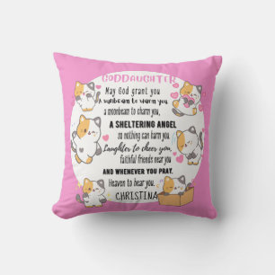Goddotter Gift Motivational Encouragement NAMED Kudde