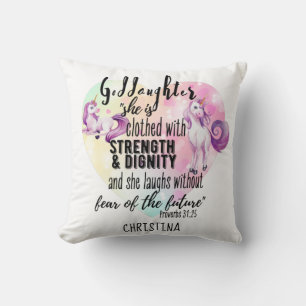 Goddotter Gift Motivational Encouragement NAMED Kudde