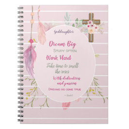 Goddotter Gift Motivational Ord Personlig Anteckningsbok