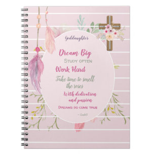 Goddotter Gift Motivational Ord Personlig Anteckningsbok