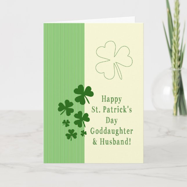 Goddotter & Make Lycklig St. Patrick's Day Kort (Framsida)