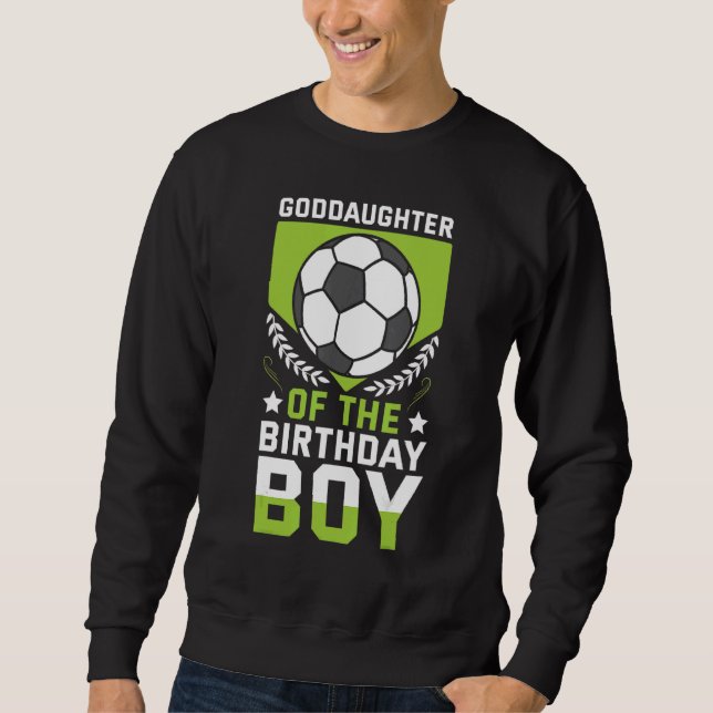 Goddotter till Birthday Boy Player Team Lång Ärmad Tröja (Framsida)