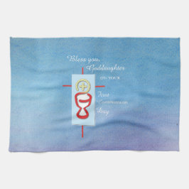 Goddottern, första Heligan kommunien, Turquise Kökshandduk