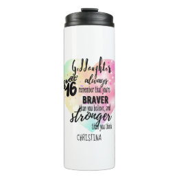 Goddottern Sweet16 Quote Gift Modigare starkare