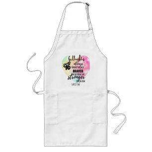 Goddottern Sweet16 Quote Gift Modigare starkare Långt Förkläde