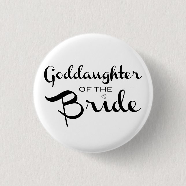 Goddottern till Bride Pin Black On White Knapp (Framsida)