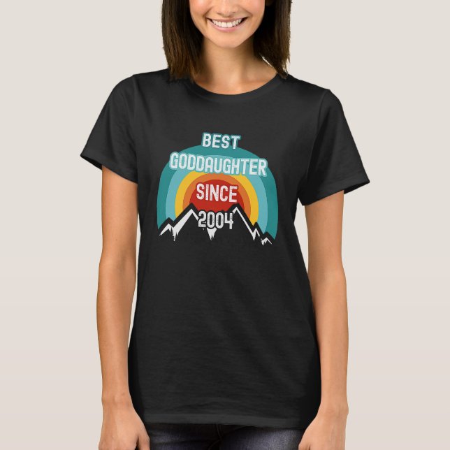 Goddotters bästa guddotter sedan 2004 t shirt (Framsida)