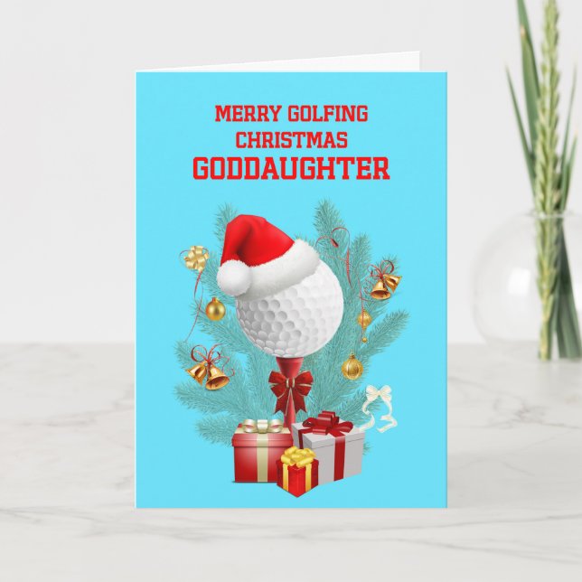 Goddottjul Golfball Helgkort (Framsida)