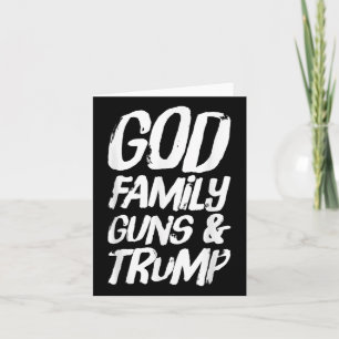 Gode familjens vapen&amp; Trump vinner presidentva Kort