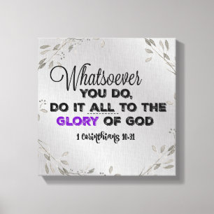 Gode Gud Bible Verse Quote Canvastryck