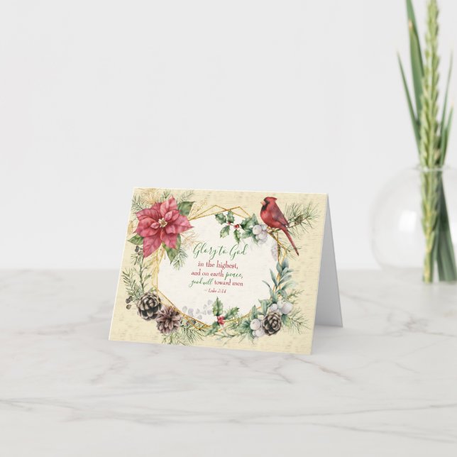 Gode Gud i världens högsta fredliga goodwill Helgkort (Framsida)