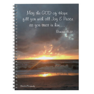 Gode Gud om Hope Notebook Anteckningsbok