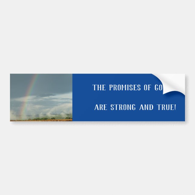 Gode Gud Rainbow Bumper Stickers löften Bildekal (Framsidan)