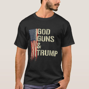 Gode vapen och trumf I andra ändringstrumpan Flagg T Shirt