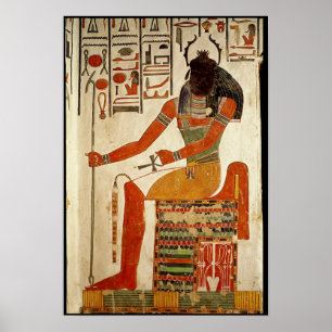 Goden, Khepri, från Grav i Nefertari Poster