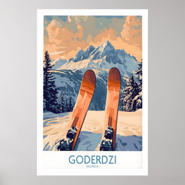 Goderdzi Ski-affisch 1 Poster (Framsidan)