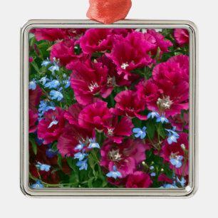 Godetia- och Lobelia-gåvor Julgransprydnad Metall