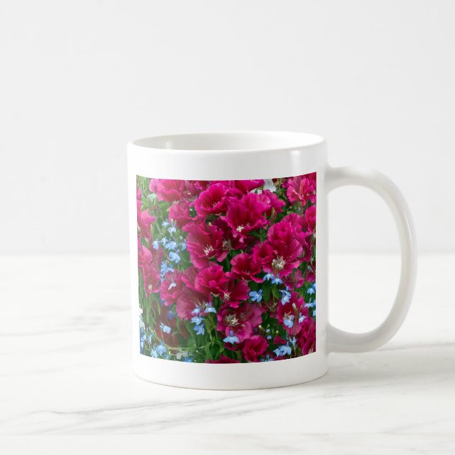 Godetia Och Lobelia Presenter Kaffemugg (Höger)