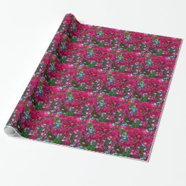 Godetia och Lobelia Wrapping Papper Presentpapper