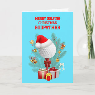 Godfader jul Golfball Helgkort