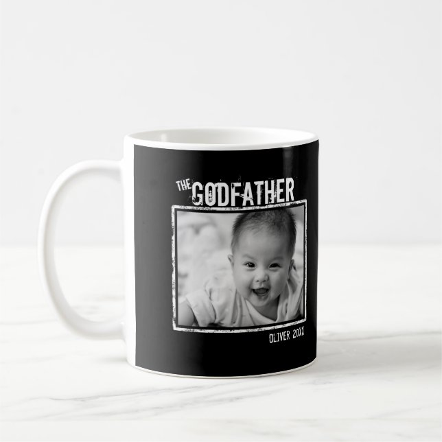 Godfadern | Personlig Foto och Namn Kaffemugg (Vänster)