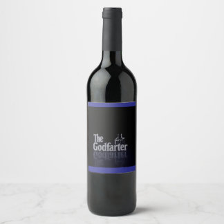 Godfarter vin flaska vinflaska etikett