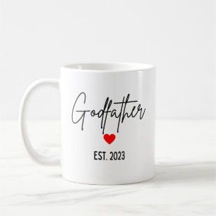 Godfather 2023 Mugg, Godföräldrar Frieri Gift Kaffemugg