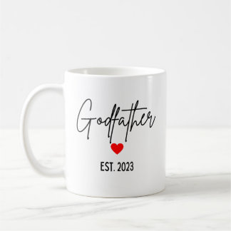 Godfather 2023 Mugg, Godföräldrar Frieri Gift Kaffemugg
