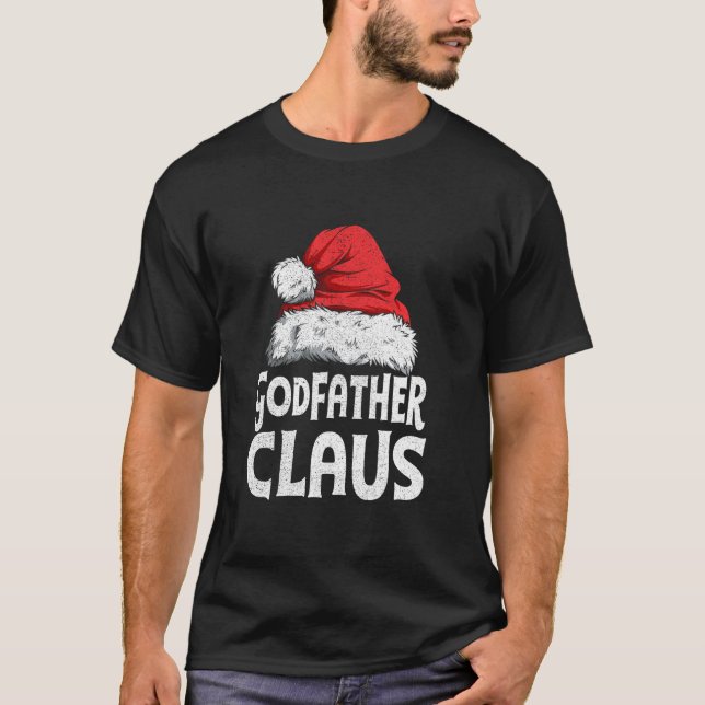 Godfather Claus julfamilj Group Matching PJ T Shirt (Framsida)