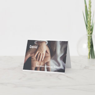 Godfather Frieri Baby hand Inbjudan