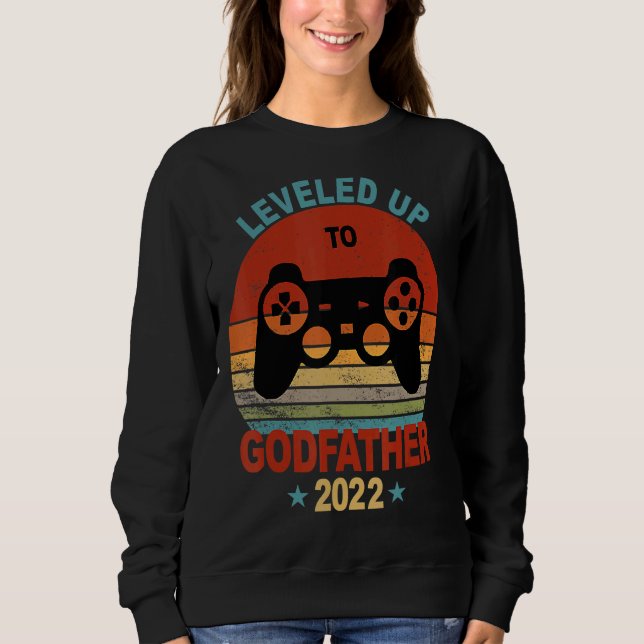 Godfather Frieri Gift Liveled Up 2022 Gamer T Shirt (Framsida)