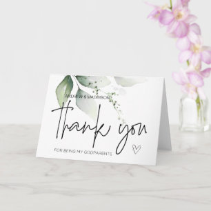 Godfather Gift Tack för att vara mina gudföräldrar Kort