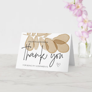 Godfather Gift Tack för att vara mina gudföräldrar Kort