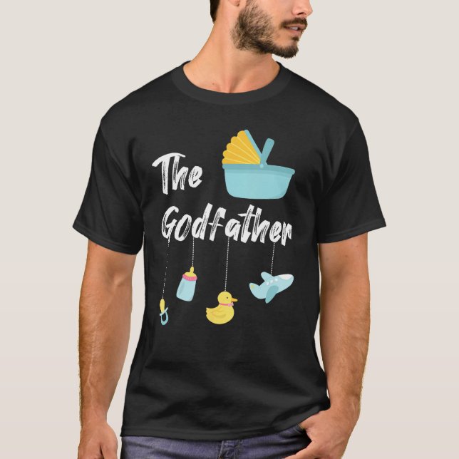 Godfather Godson Goddaughter Godchild Godparent T Shirt (Framsida)