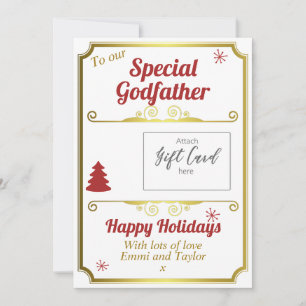 Godfather jul Gift Card Holder Julkort