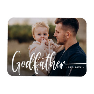 Godfather Modern Photo Keepsaké Magnet