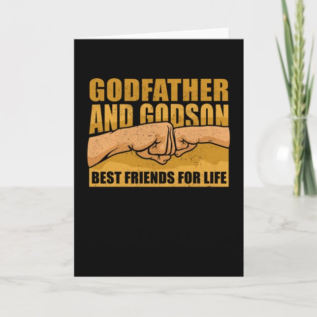 Godfather och Godson Best Friends for Life | Gått Kort (Framsida)