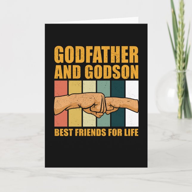 Godfather och Godson Best Friends for Life | Gått Kort (Framsida)