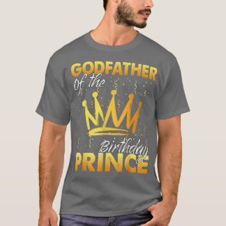 Godfather of the Birthday Prince Boys Son Birthday T Shirt