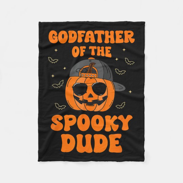 Godfather Of The Soky Dude Halloween Pumpkin Bday  Fleecefilt (Framsidan)