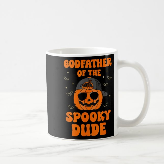 Godfather Of The Soky Dude Halloween Pumpkin Bday  Kaffemugg (Höger)