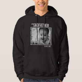 Godfather Personlig Photo och Namn Black Hoodie
