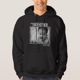Godfather Personlig Photo och Namn Black Hoodie